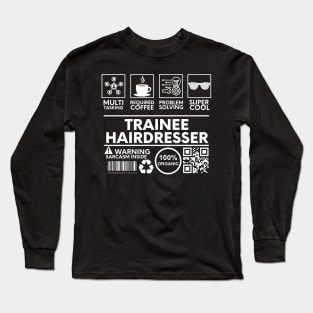 Trainee Hairdresser black Long Sleeve T-Shirt